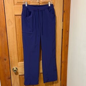 Cherokee Infinity Plum Colored Women’s Drawstring & Elastic Waist Scrub Pants
